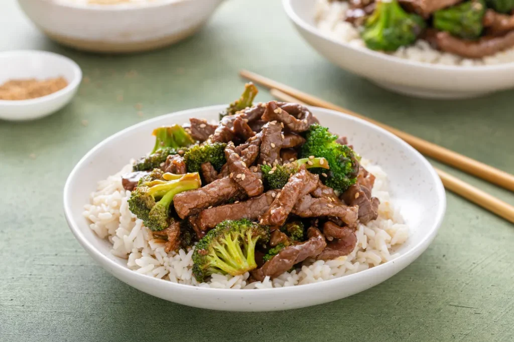 Beef with Broccoli and Rice